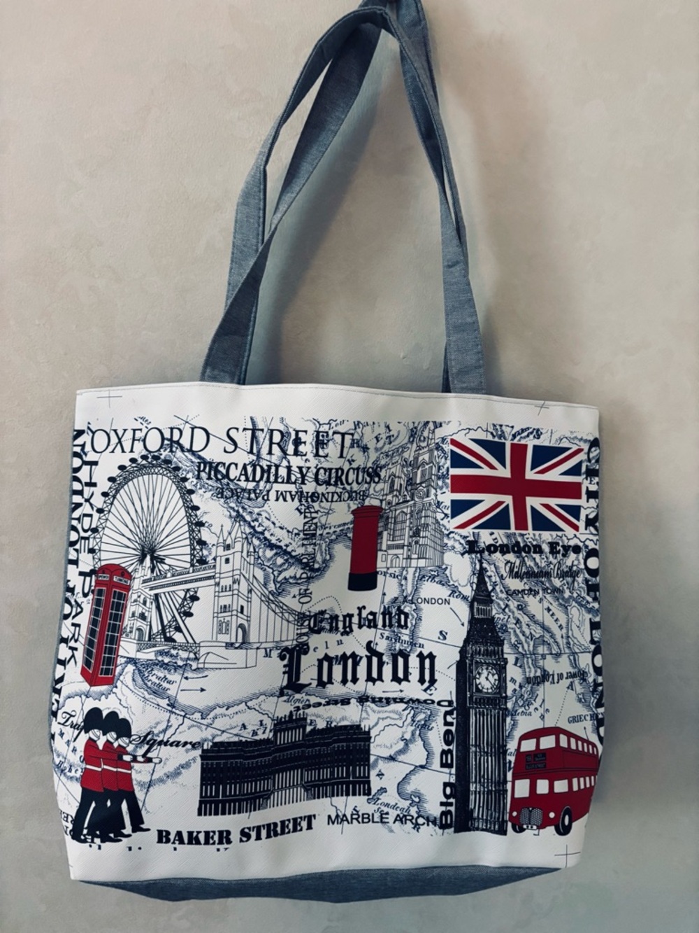 London Map Graphic Tote Bag